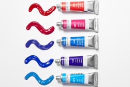 Gouache oder Acrylfarbe